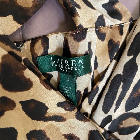 Ralph Lauren sexy leopard print dress sz10 - Picture 4 of 9